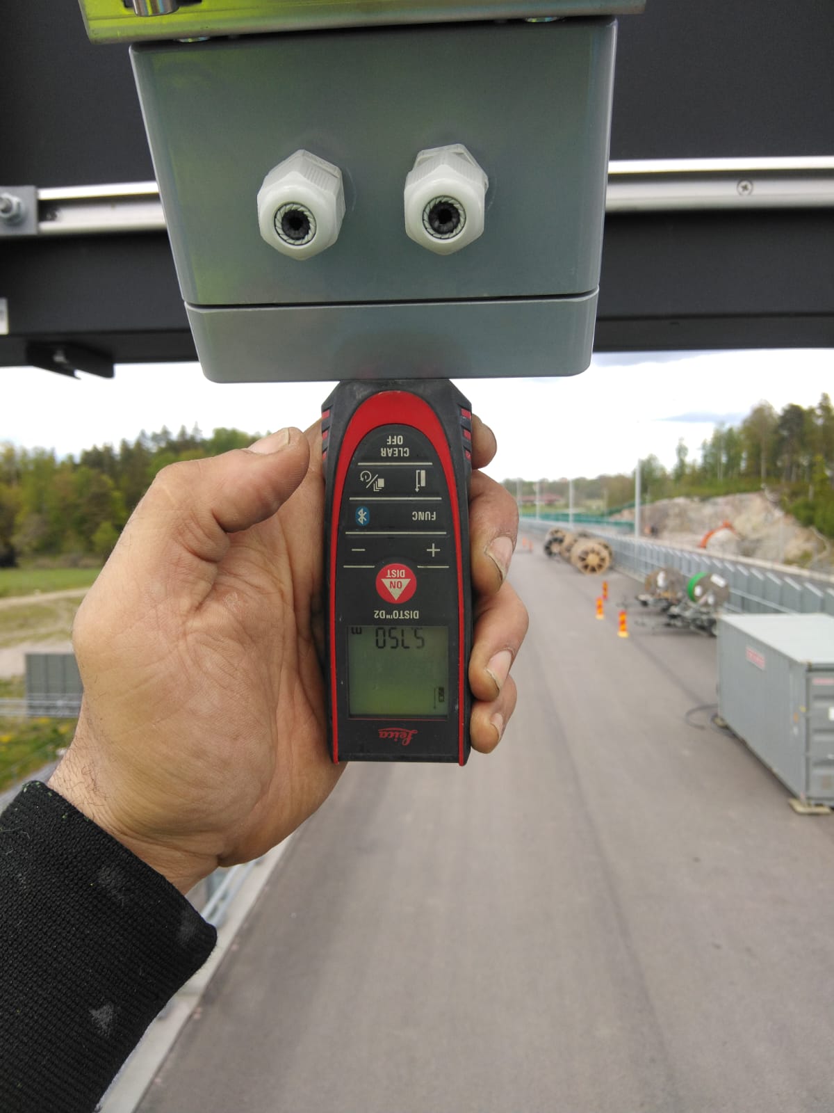 Anläggning — precisionsmätning med Leica Disto, Stockholm